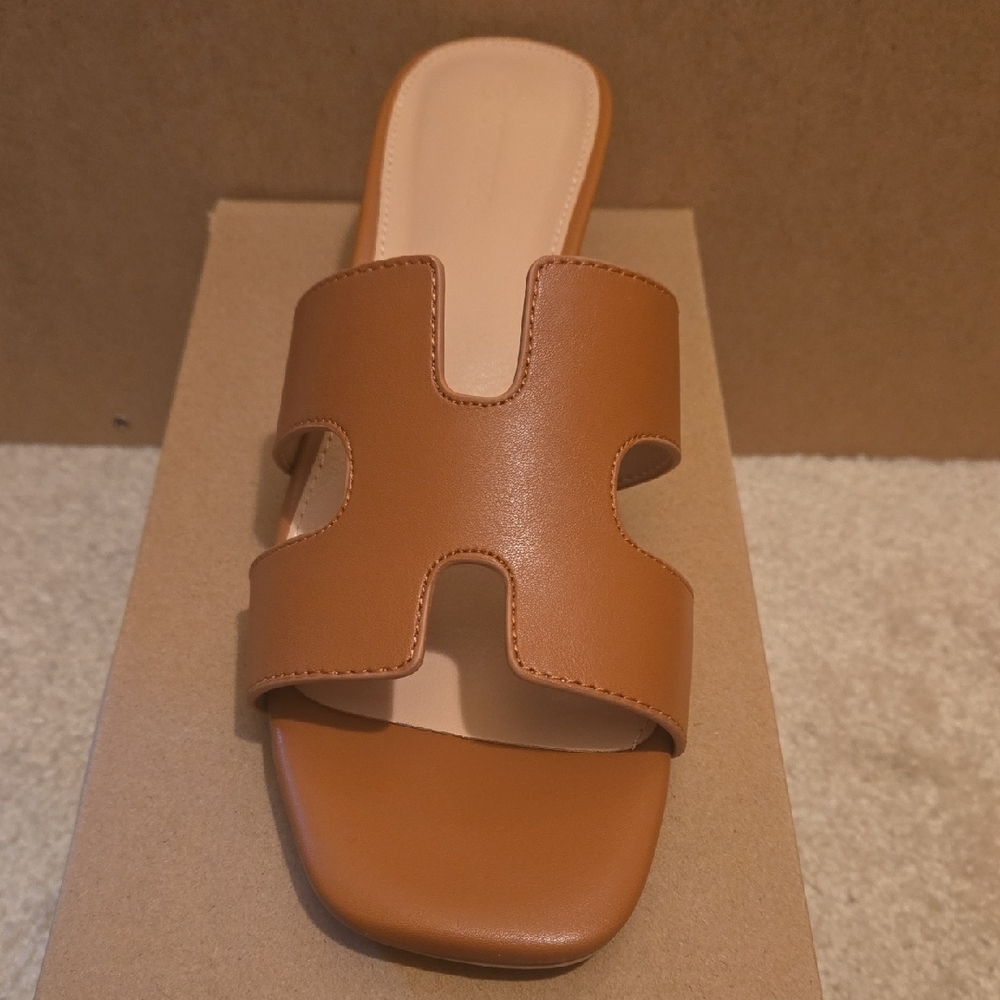 Chic Tan Women's Mules - Picture 2 of 7